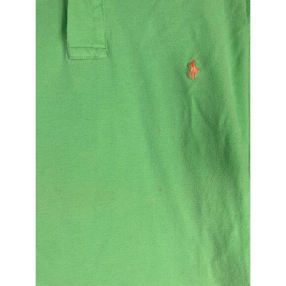Polo Ralph Lauren Men's Vintage Polo Shirt L Kiwi Lime Green Short Sleeve - Picture 11 of 11